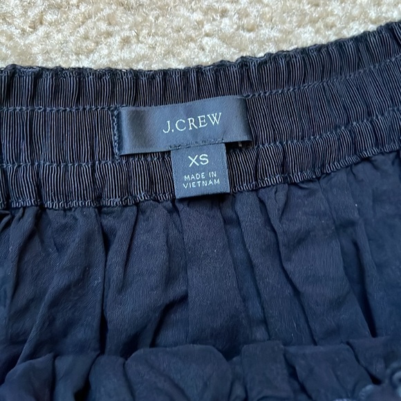 Women’s J. Crew Black Eyelet Lace Outfit Skirt Off the Shoulder Top Set Size XS - Picture 12 of 16